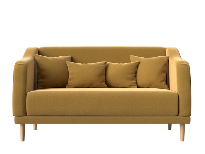Прямой диван Киото желтого цвета - купить Прямые диваны по цене 30999.0