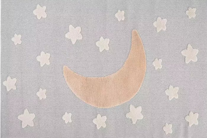 Ковер детский Stars 160x230 бежевого цвета