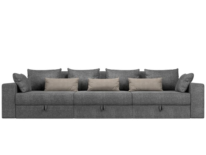 Прямой диван-кровать Мэдисон Long серо-бежевого цвета - купить Прямые диваны по цене 48990.0