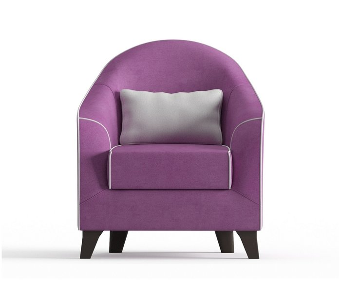 Кресло Бемоль в обивке из велюра сиреневого цвета - купить Интерьерные кресла по цене 12490.0