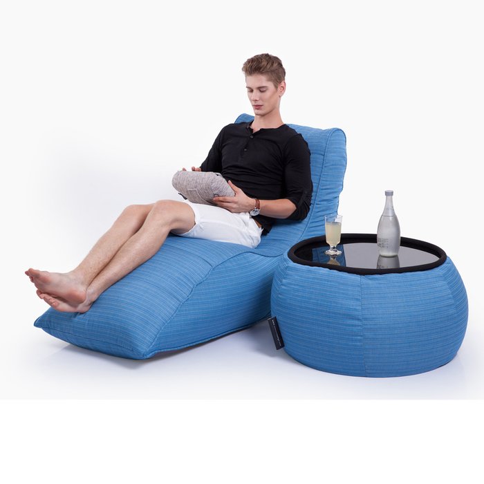 Дизайнерское лаунж кресло Ambient Lounge Avatar Cinema Lounger - Oceana (синий) - лучшие Бескаркасная мебель в INMYROOM