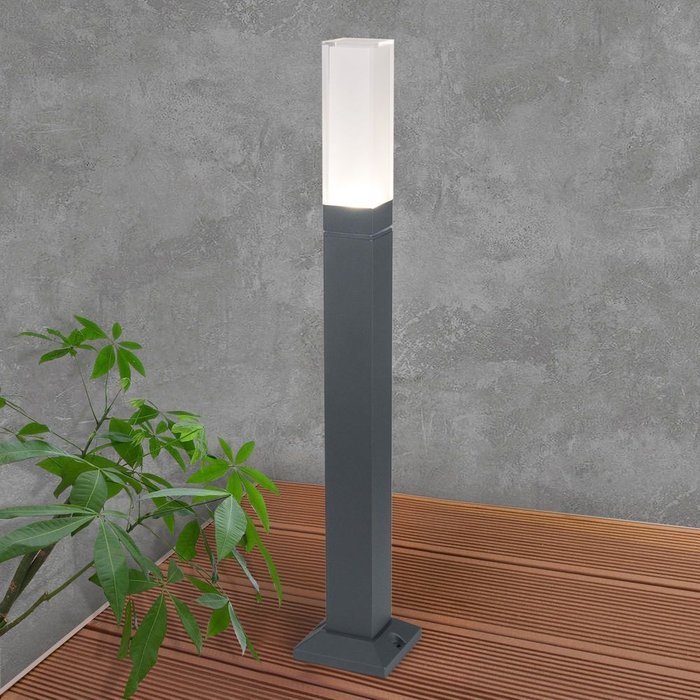 Ландшафтный светодиодный светильник Techno серого цвета - лучшие Наземные светильники в INMYROOM