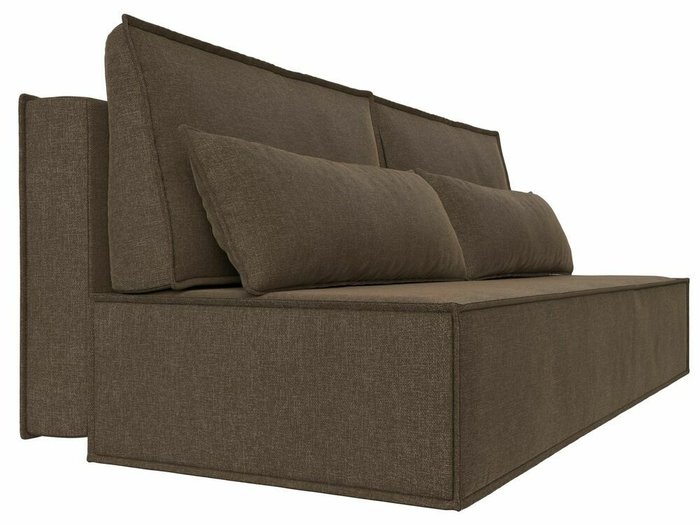 Прямой диван-кровать Фабио темно-коричневого цвета - лучшие Прямые диваны в INMYROOM