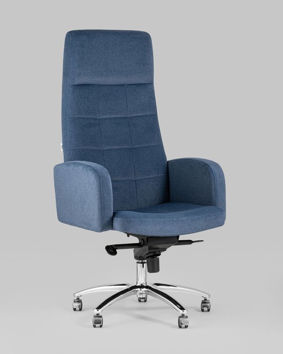 Кресло руководителя Лестер темно-синего цвета - купить Офисные кресла по цене 4990.0