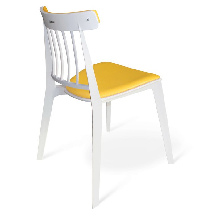 Стул с подушкой желтого цвета - купить Обеденные стулья по цене 4650.0