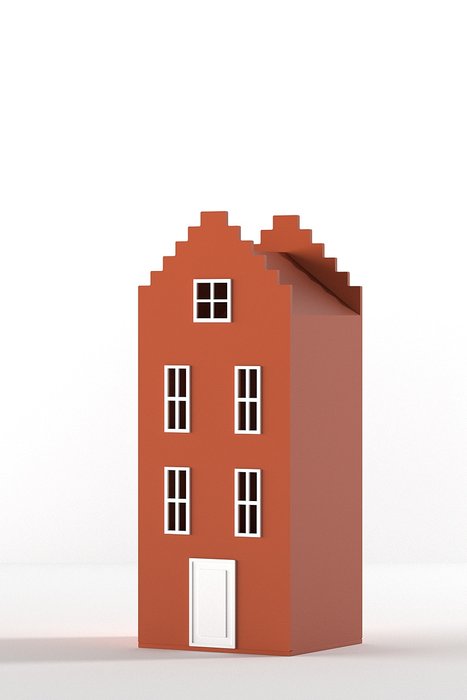 Шкаф-домик Брюгге Mini терракотового цвета - купить Детские шкафы по цене 48290.0