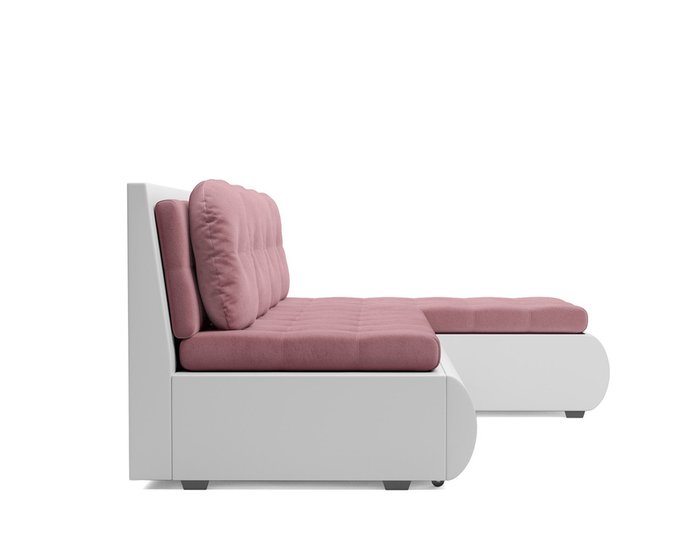 Угловой диван-кровать Кормак бело-розового цвета - лучшие Угловые диваны в INMYROOM