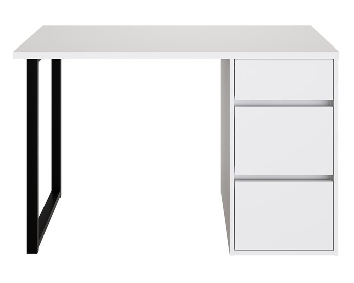Письменный стол С-401 белого цвета - купить Письменные столы по цене 13850.0