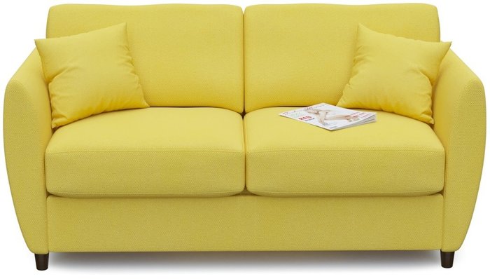Диван-кровать прямой Country Fresh желтого цвета - купить Прямые диваны по цене 20265.0