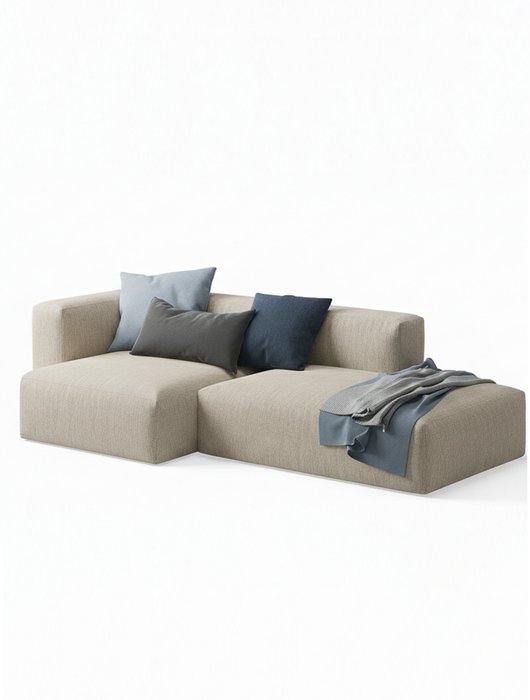 Угловой диван Neo бежевого цвета