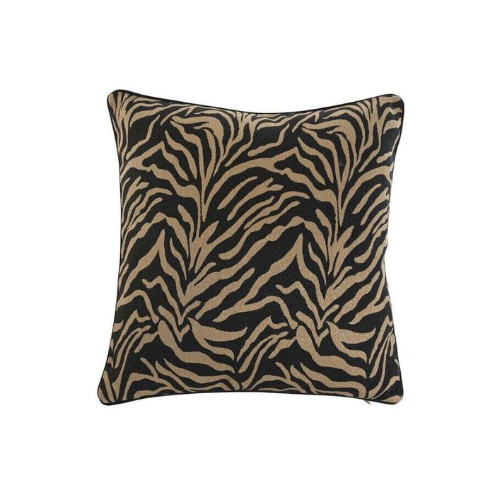 Подушка Home ESPRIT Чёрный Позолоченный 45 x 15 x 45 см Подушка Home ESPRIT Чёрный Позолоченный 45 x 15 x 45 см