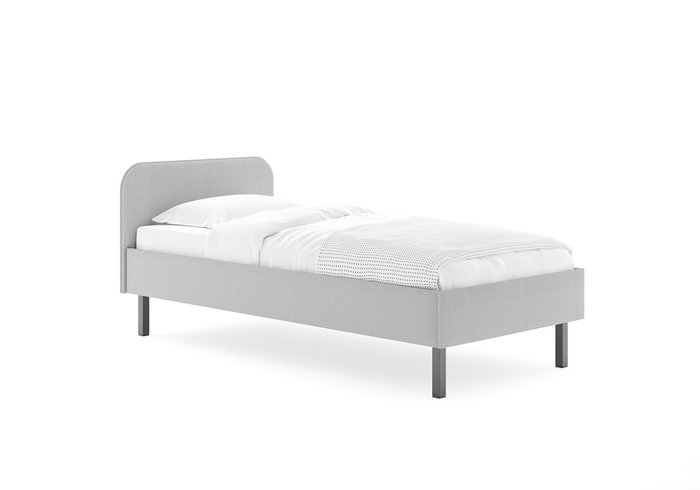 Кровать Hanna 90х200 серого цвета