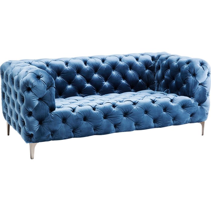 Диван Royal синего цвета - лучшие Прямые диваны в INMYROOM