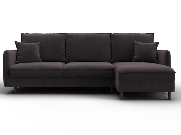 Угловой диван-кровать Лига-064 коричневого цвета - купить Угловые диваны по цене 93990 Угловой диван-кровать Лига-064 коричневого цвета - купить Угловые диваны по цене 93990