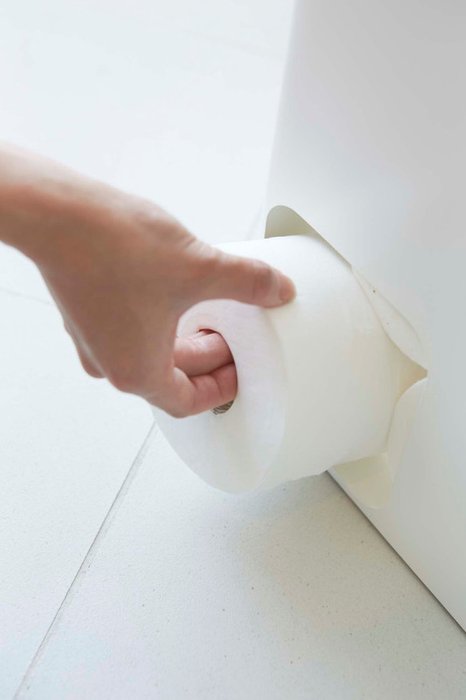 Подставка Plate с отделением для хранения бумаги - лучшие Держатели для туалетной бумаги в INMYROOM