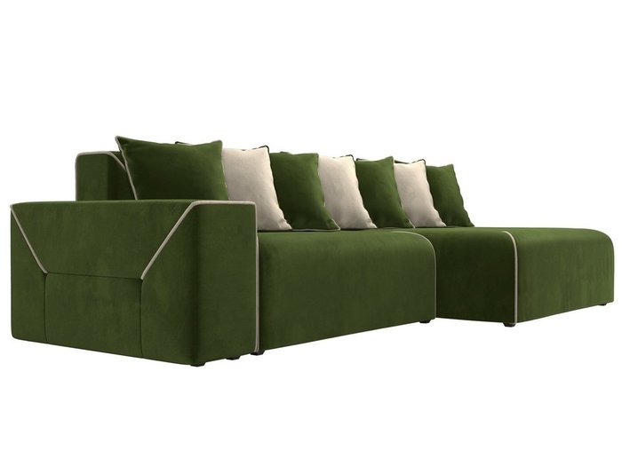 Угловой диван-кровать Кёльн зеленого цвета правый угол - лучшие Угловые диваны в INMYROOM