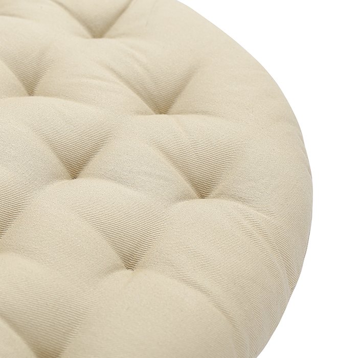 Круглая подушка на стул Essential 40х40 бежевого цвета - лучшие Декоративные подушки в INMYROOM
