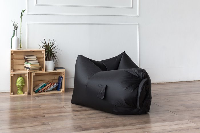 Надувное кресло Air Puf черного цвета - купить Бескаркасная мебель по цене 2290.0