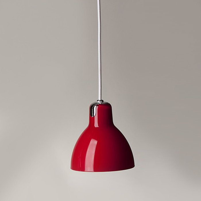 Подвесной светильник Rotaliana Luxy с плафоном красного цвета - купить Подвесные светильники по цене 10380.0
