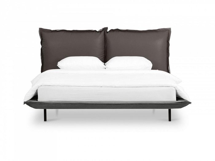 Кровать Barcelona 160х200 серо-коричневого цвета - лучшие Кровати для спальни в INMYROOM