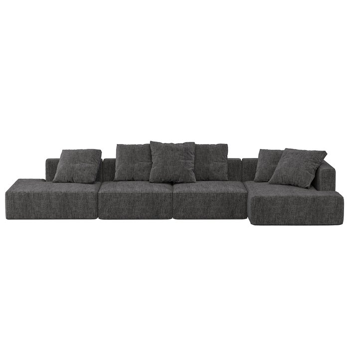 Угловой диван-кровать Memphis темно-серого цвета