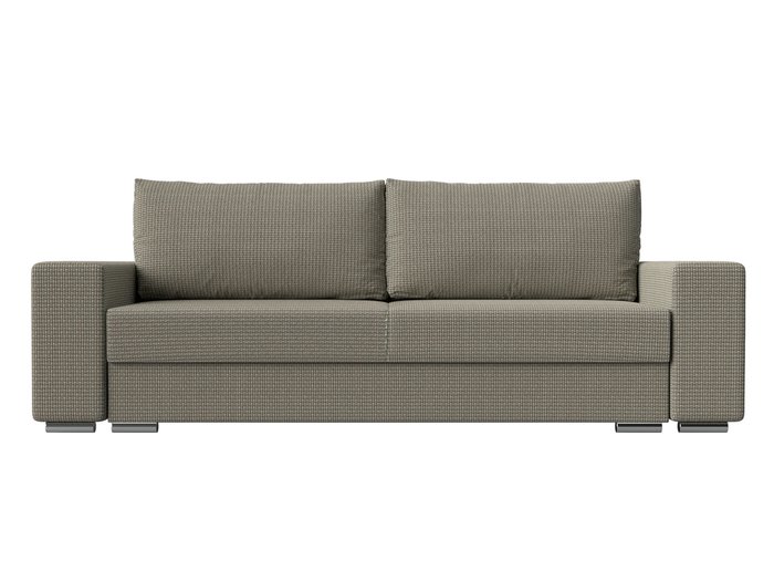 Прямой диван-кровать Дрезден серо-бежевого цвета - купить Прямые диваны по цене 54999.0