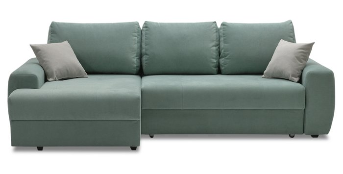 Угловой диван-кровать Коста бирюзового цвета - купить Угловые диваны по цене 28840.0