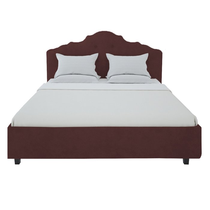 Кровать Palace Велюр Коричневый 180x200 - лучшие Кровати для спальни в INMYROOM