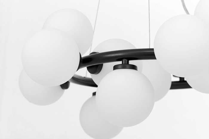 Подвесной светильник Lumina Deco Marsiada LDP 6033-15 BK - лучшие Подвесные люстры в INMYROOM