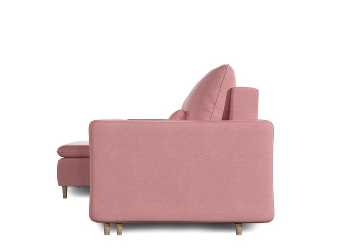 Диван-кровать Ron розового цвета - лучшие Угловые диваны в INMYROOM
