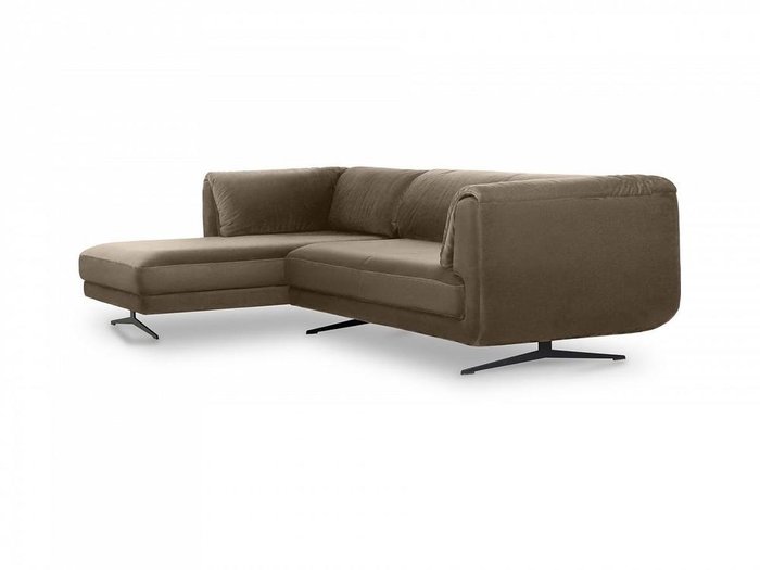 Угловой диван Marsala серо-коричневого цвета - лучшие Угловые диваны в INMYROOM