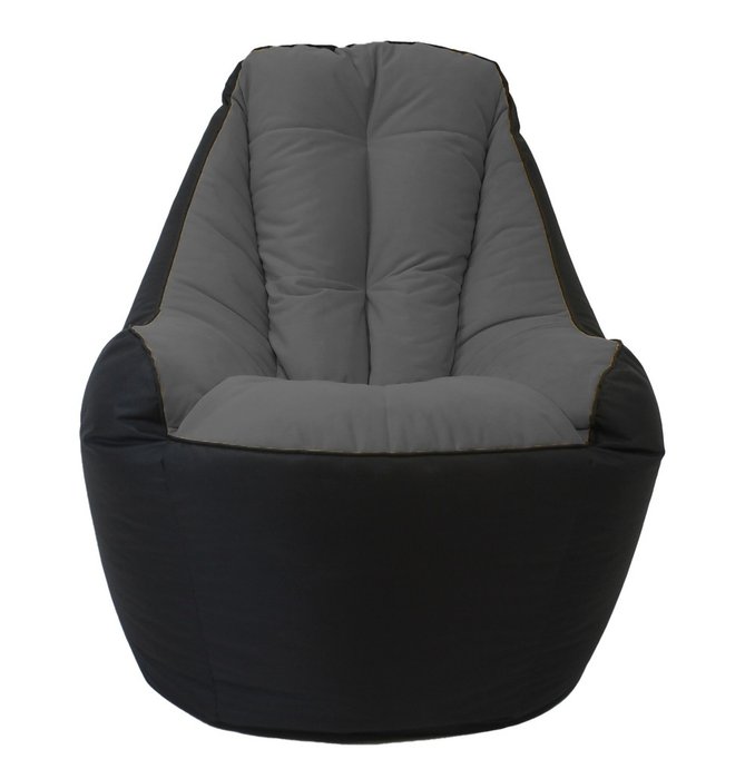 Кресло-мешок Бали серо-черного цвета - купить Бескаркасная мебель по цене 7650.0
