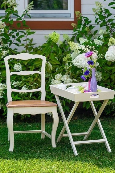 Столик-поднос цвета белая карамель - купить Сервировочные столики по цене 8000.0