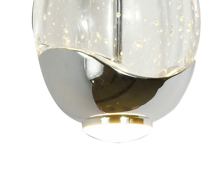 Подвесной светодиодный светильник Берти со стеклянным плафоном - купить Подвесные светильники по цене 5900.0