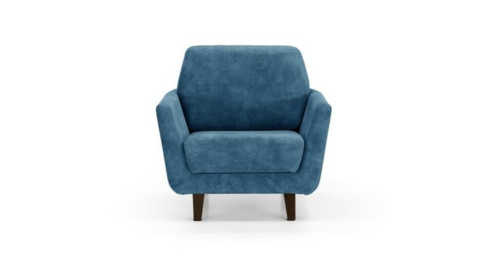 Кресло Глазго синего цвета - купить Интерьерные кресла по цене 22200.0