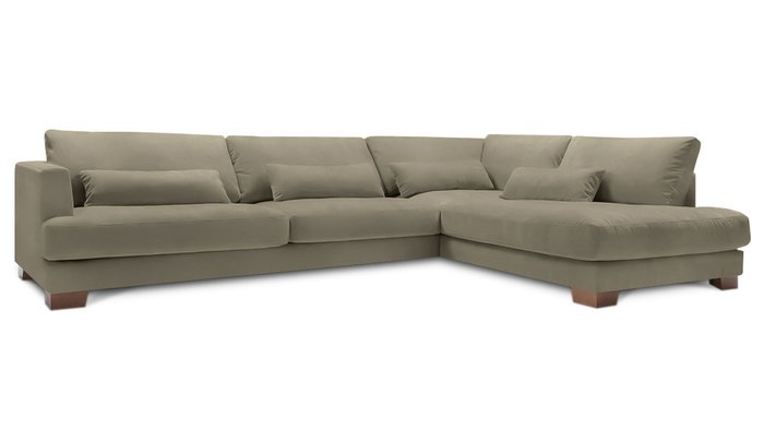 Угловой диван-кровать Марсель бежевого цвета