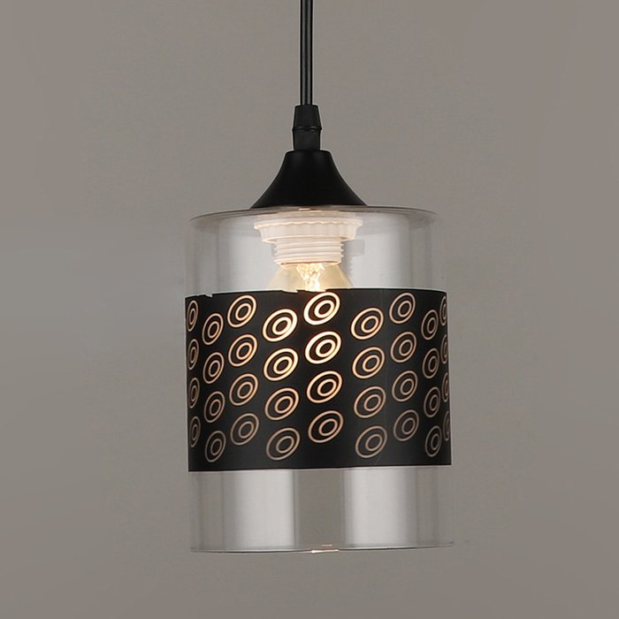 Подвесной светильник 04682-0.9-01 (стекло, цвет черный) - лучшие Подвесные светильники в INMYROOM