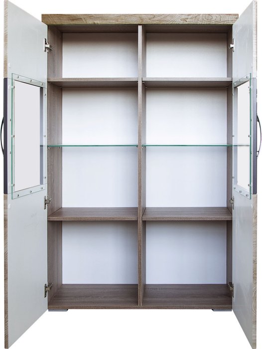 Шкаф с витриной Амаранти бежевого цвета - лучшие Шкафы витринные в INMYROOM