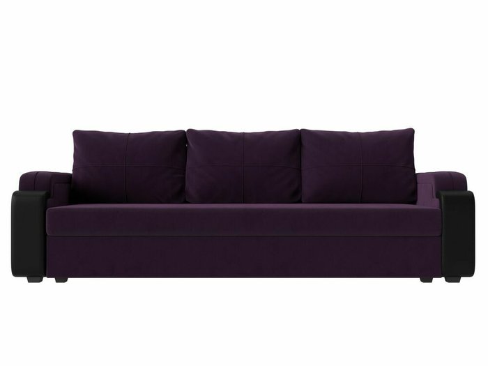 Прямой диван-кровать Николь лайт фиолетового цвета - купить Прямые диваны по цене 28999.0