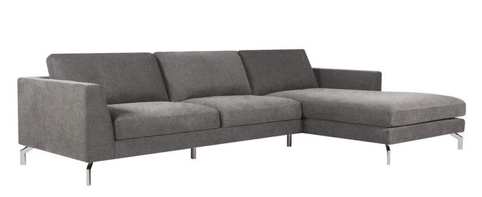 Угловой диван Ohio темно-серого цвета - купить Угловые диваны по цене 369000.0