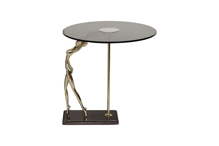 Кофейный столик Нимфа со стеклянной столешницей 