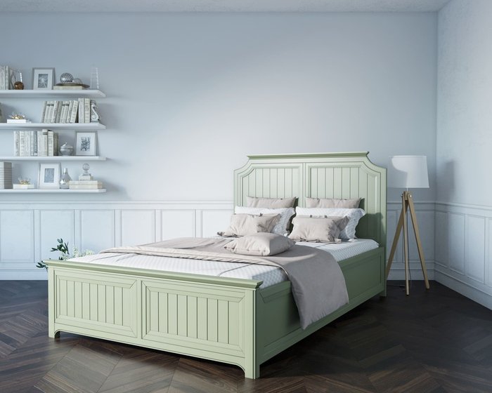 Кровать "Olivia" из натурального дерева 160х200 см - лучшие Кровати для спальни в INMYROOM