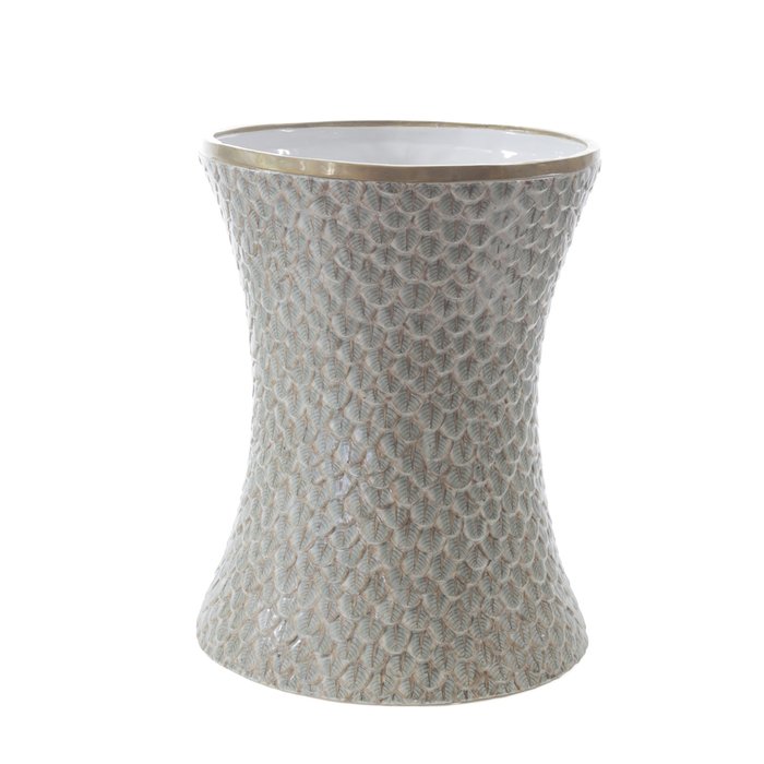 Фарфоровая ваза Diabolo Loulou Mop серого цвета