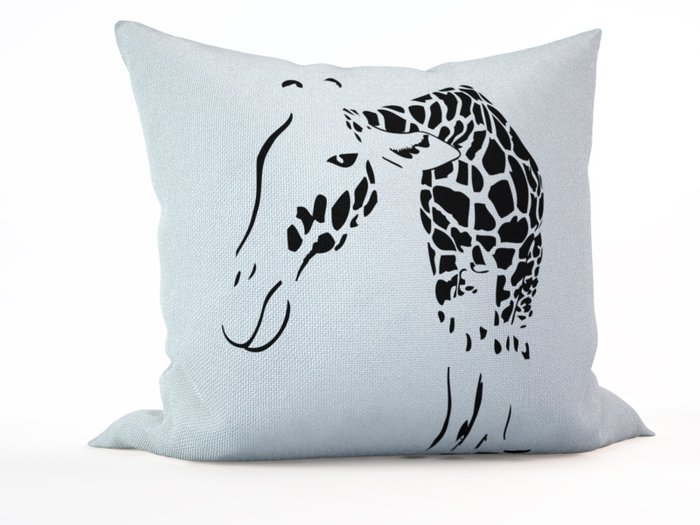 Декоративная подушка: Загадочный жираф