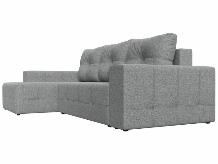 Угловой диван-кровать Перри НПБ серого цвета левый угол - лучшие Угловые диваны в INMYROOM