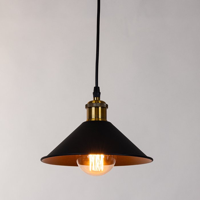 Подвесной светильник Arte Lamp CAPPELLO A7037SP-1BK - купить Подвесные светильники по цене 3990.0