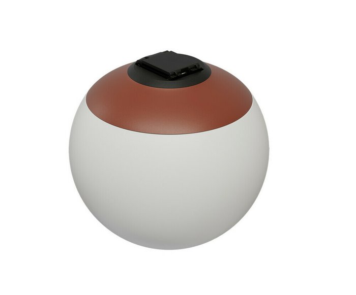 Трековый однофазный светодиодный светильник Сатори терракотовый d9,5 h9,2 Led 6W (4000K) Трековый однофазный светодиодный светильник Сатори терракотовый d9,5 h9,2 Led 6W (4000K)