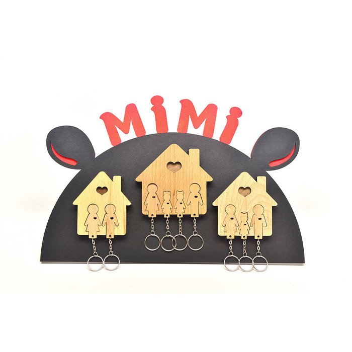 Ключница Mimi «семья с сыном и  дочерью» - лучшие Ключницы в INMYROOM