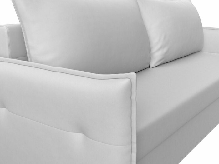 Диван-кровать Лига 004 белого цвета (экокожа) - лучшие Прямые диваны в INMYROOM