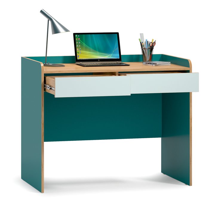 Стол письменный Гудвин зеленого цвета - лучшие Письменные столы в INMYROOM